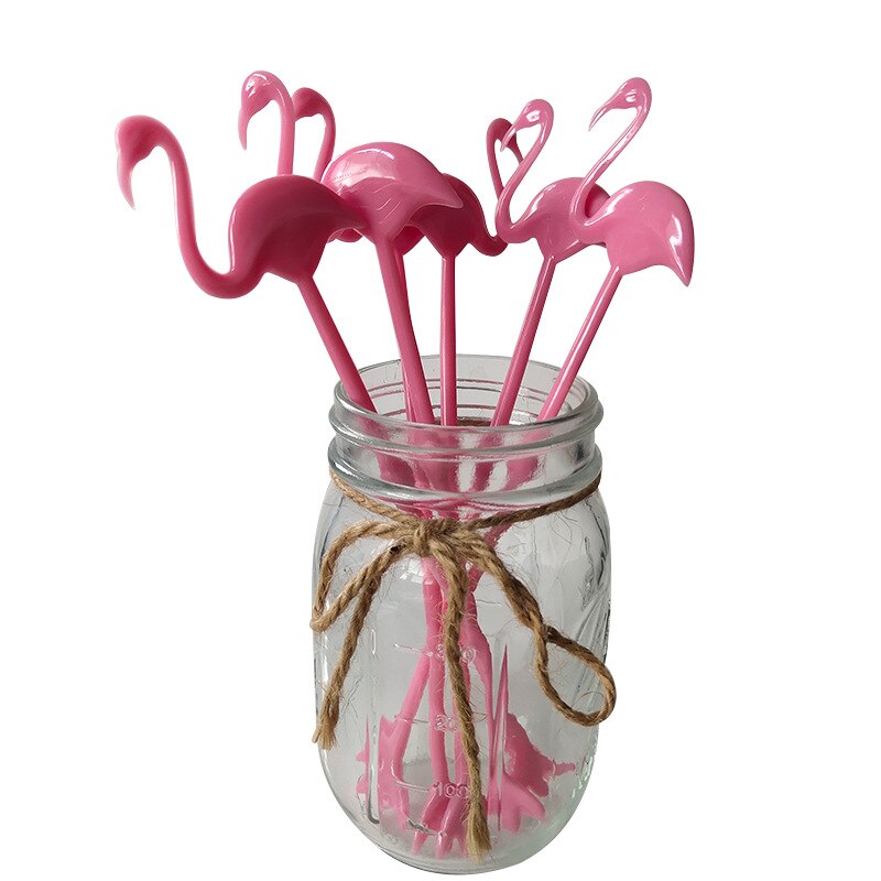 Ny 6 stk cocktail is drink swizzle sticks genanvendelige nyhed swizzle sticks til tropisk strandfest  te889
