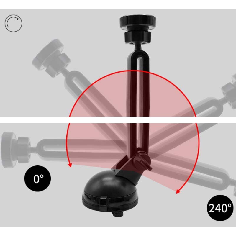 Newly Upgraded Silicone Car Mount Bracket 360 Degree Rotation Retractable Convenient Mobile Phone Bracket Holder Washable Base