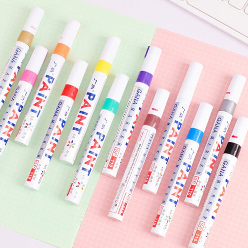 1pc tegelmarker reparatie muurpen witte voegenmarker geurloos niet giftig voor tegels vloer en banden geschikt autolak markeerpen