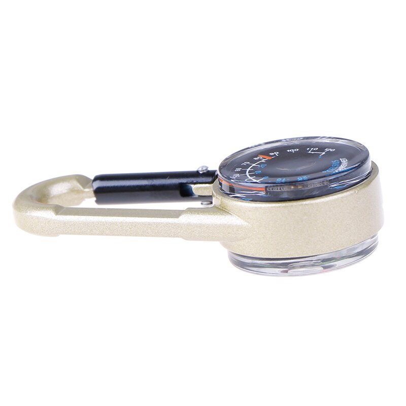 Multifunzionale mini 3in1 Moschettone Termometro della Bussola di Campeggio Esterna trekking
