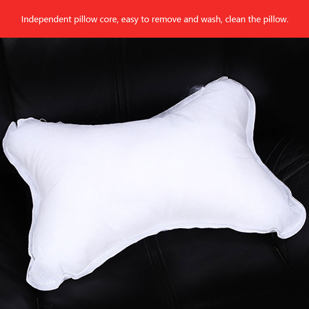 Bil nakkestøtte bilsete 3d nakkestøtte bil universell pute nakkestøtte lær stoff pustende pute nakkestøtte