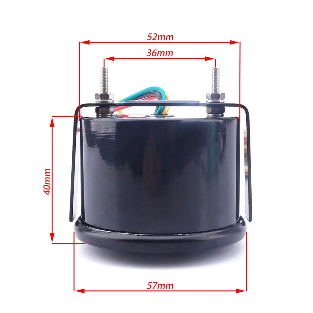 CNSPEED Racing Vacuum Gauge 2 Inch 52mm Leds Digital Car Vacuum Bar Meter Analog Car meter YC101340