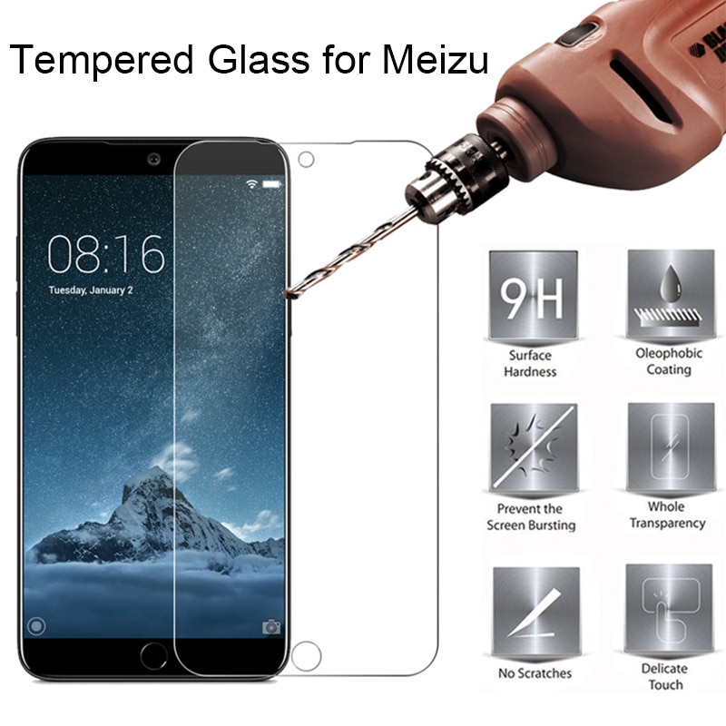 9H Hd Toughed Gehard Glas Screen Protector Voor Meizu Pro 7 6 Plus 5 Beschermende Glas Op Meizu 16 plus 15 Lite