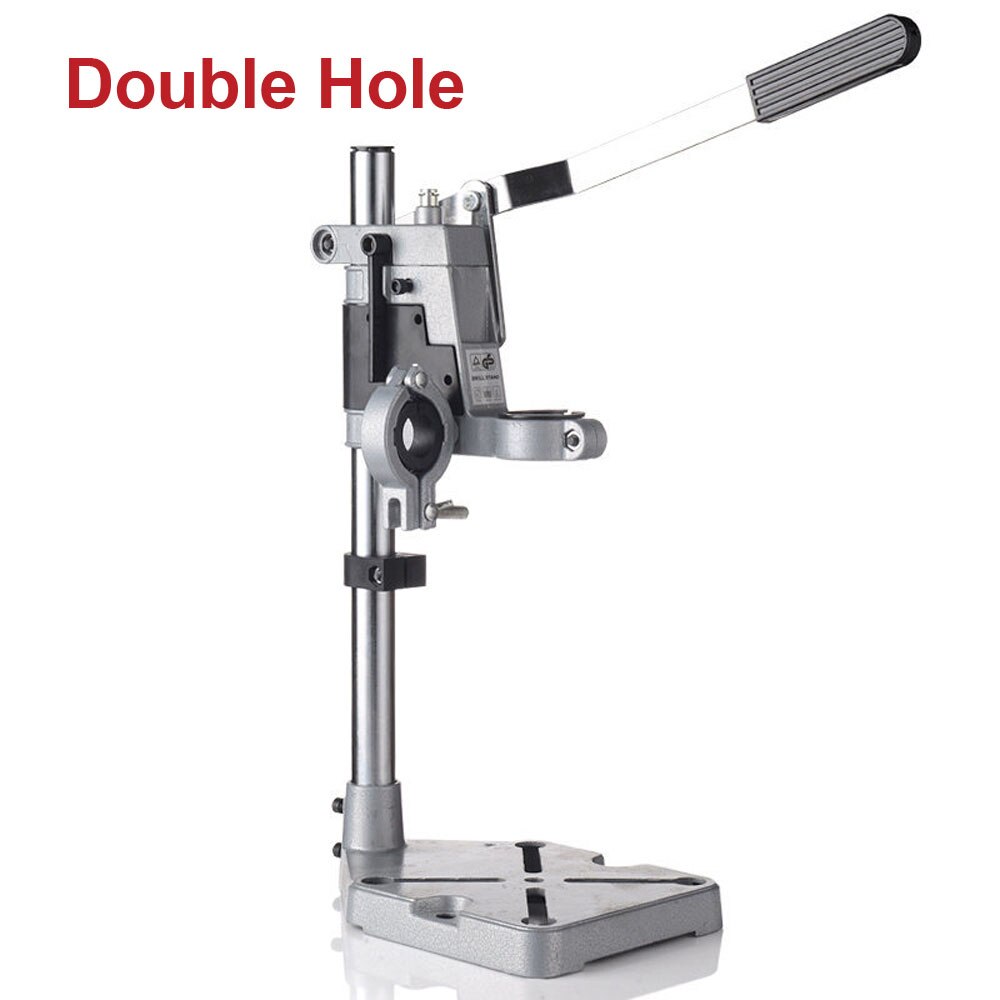 Elektrische Boor Stand Power Tools Accessoires Kolomboor Stand Diy Tool Base Frame Boor Houder Boorkop: Double Hole