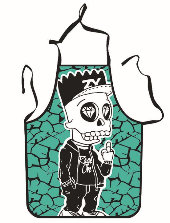 Halloween Schorten Schedel Afdrukken Volwassen Keukenschort Etentje Keukenschort Cozinha Tablier Keuken Overgooier Kinderen