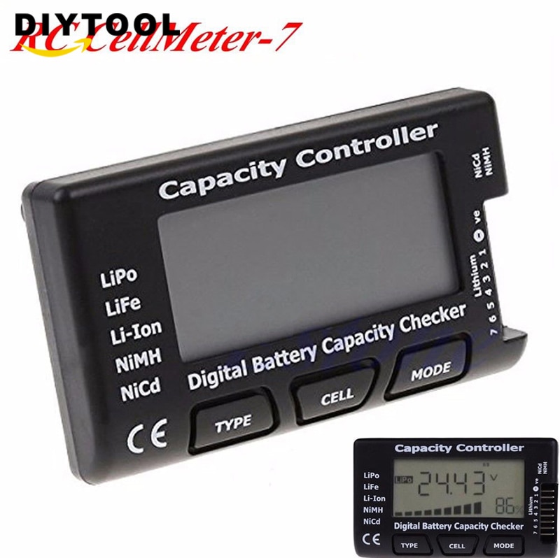 Digitale Batterij Capaciteit Checker RC CellMeter 7 Voor LiPo LiFe Li-Ion NiMH Nicd