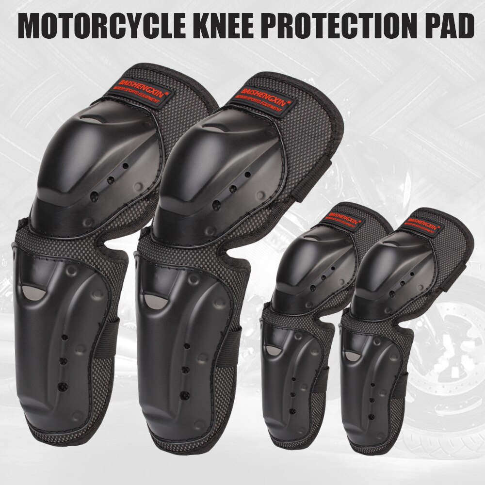 LEEPEE 4pcs/set Riding Protective Gears Knee Elbow Protective Pads Motocross Skating Protectors Motorcycle Accessories