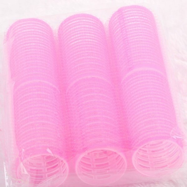 6 stuks/set grote zelfklevende haarrollers, geschikt voor elke maat, willekeurige kleur  s55