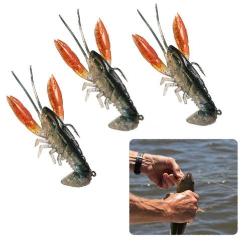 8cm 14g Soft Crawfish Shrimp Lobster Claw Bait Artificial Lure Swimbait O for Fishing enthusiasts