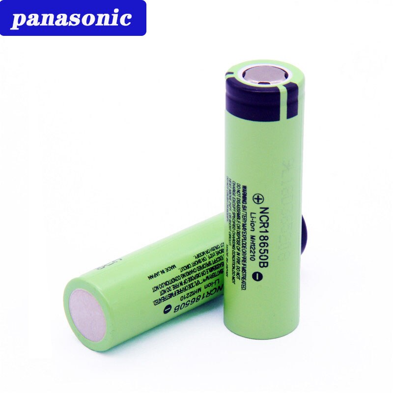 100% nowa oryginalna bateria litowa NCR18650B 3.7v 3400mAh 18650 do akumulatorów Panasonic latarka + wskazał: 2 batteries