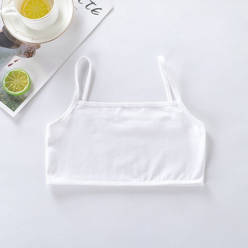 4Pcs Girls bra vests student developmental children girls bra cotton sling tube top teen underwear puberty training bra