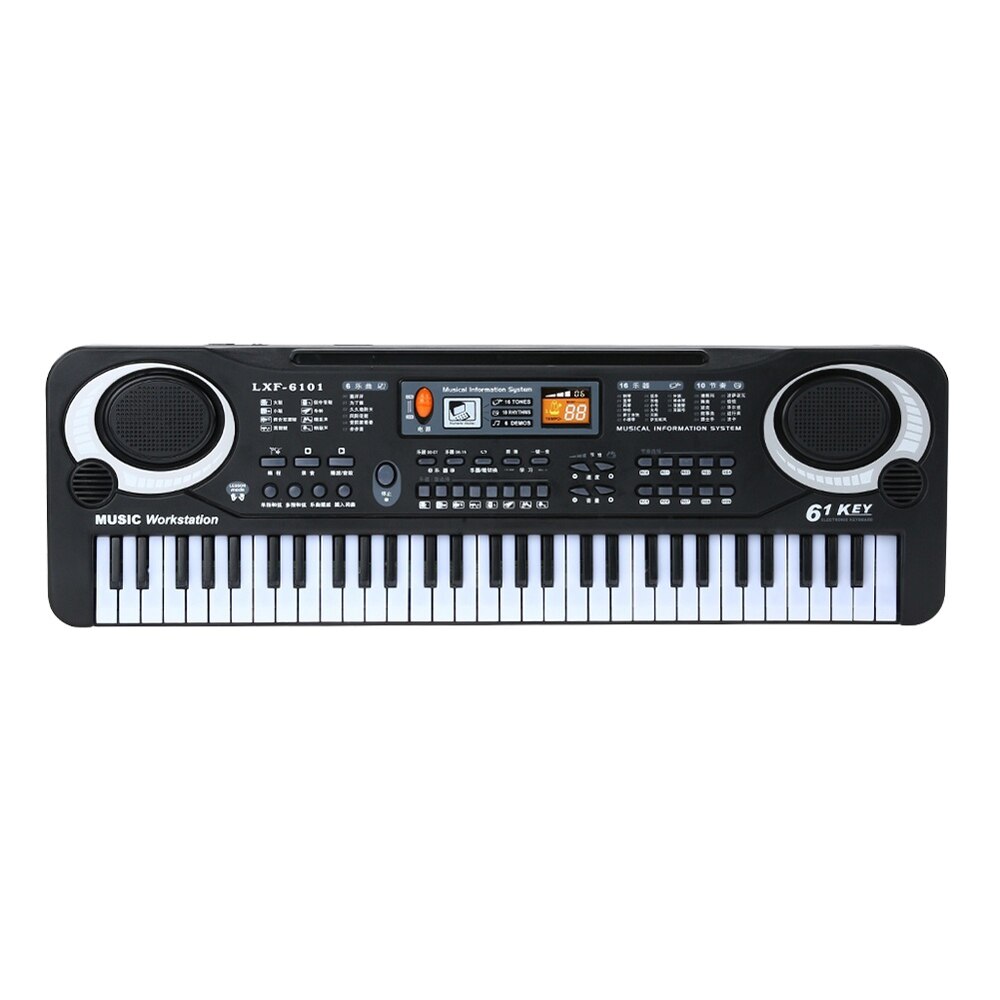 61 Keys Black Digital Music Electronic Keyboard Key Board Electric Piano Kids Musical Instrument Keyboard Instruments