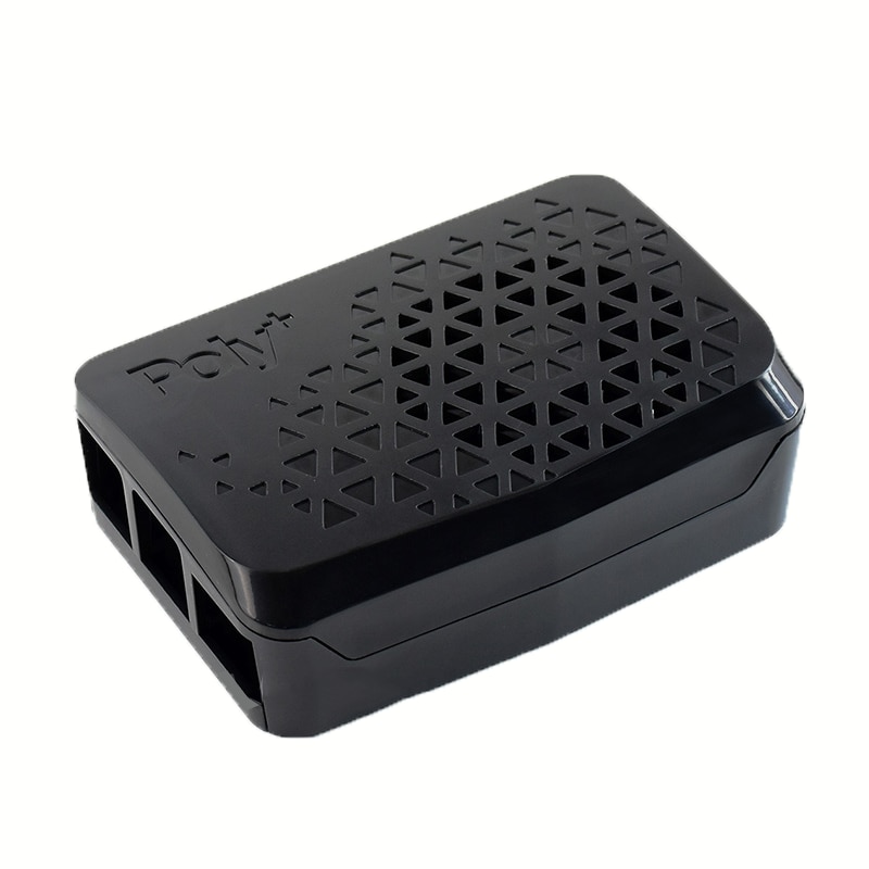 Raspberry Pi 4 Model B Black Poly+ Case With Dedicated MINI Cooling Fan