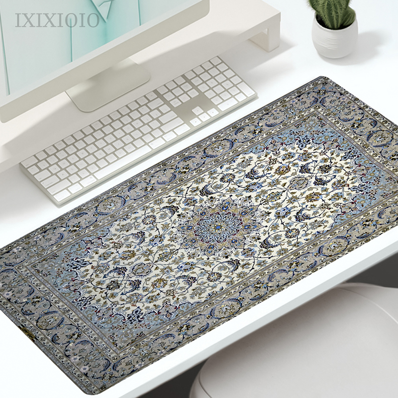 Beautiful Persian Mouse Pad Gaming XL Large HD Home Mousepad XXL Desk Mats Non-Slip Carpet PC Desktop Mouse Pad: 40x30 cm / Dark Grey