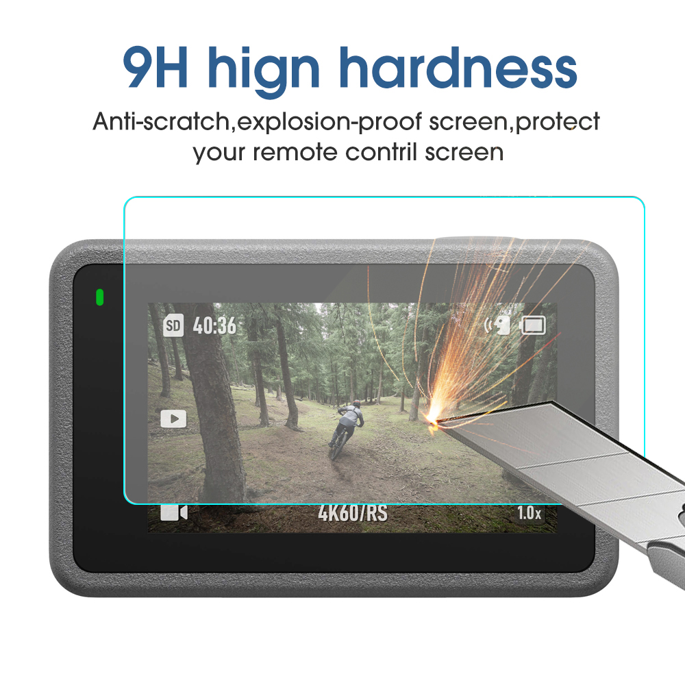 Vidrio templado para DJI OSMO Action 4/Action 3, accesorios para cámaras deportivas, Protector de pantalla transparente, película protectora de lente frontal y trasera