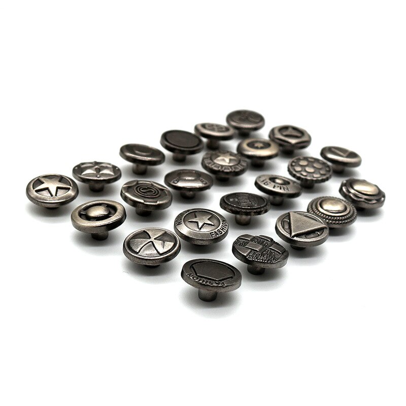 Métal mao ding kou sandales bouton d'été en cuir sandales bouton accessoires chaussons pour hommes suivi avec bouton de connexion