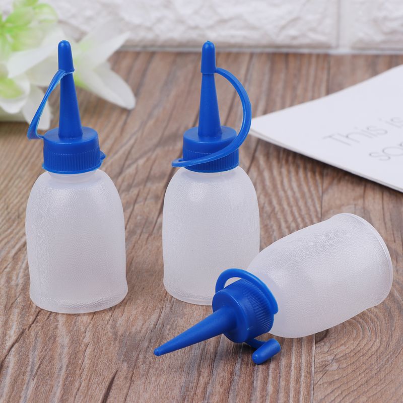 Meiliyizu Lot de 10 petites bouteilles en plastique pour sauce jet condiment ketchup mayo huile salade vinaigrette 30 ml