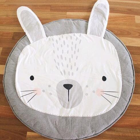 Cartoon Olifant Baby Deken Baby Speelmatten Peuter Kids Kruipen Ronde Tapijt Tapijt Nordic Kids Bed Room Decor Foto Props: 11