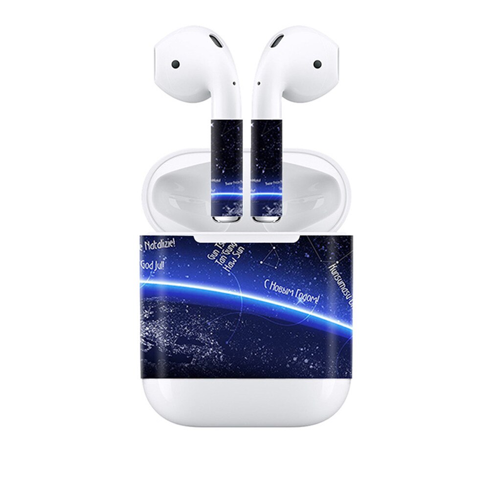 Caso protetor de poeira bonito adesivo interno para airpods 1 2 airpod pele capa protetora adesivos para apple air pods envoltório completo adesivo: TN-AirPods-1112