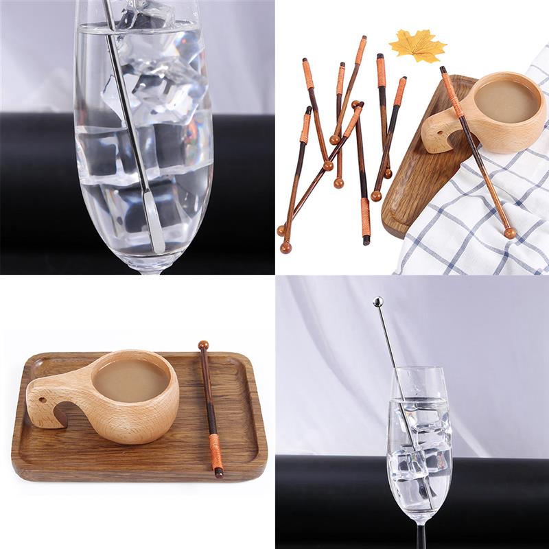 10PCS Swizzle Stick Multipurpose Swizzle Stirrer Drink Stirrer Cocktail Pick Bar Accessories