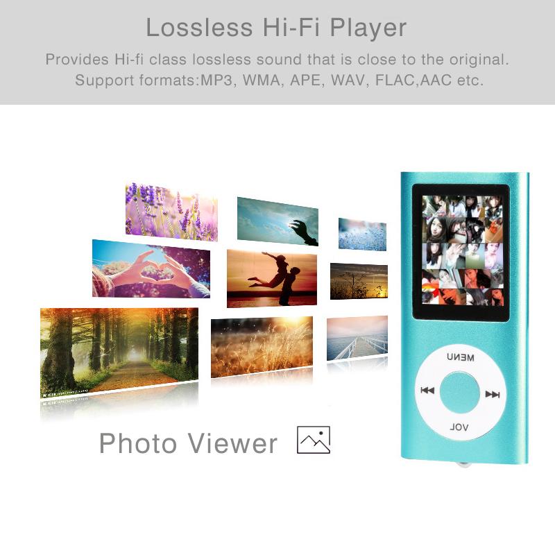 Hifi Mini lecteur Mp3 musique sport baladeur avec écouteurs Radio Fm 1.8 pouces Tft Lcd écran Support 16gb 32gb 64gb Micro SD TF carte
