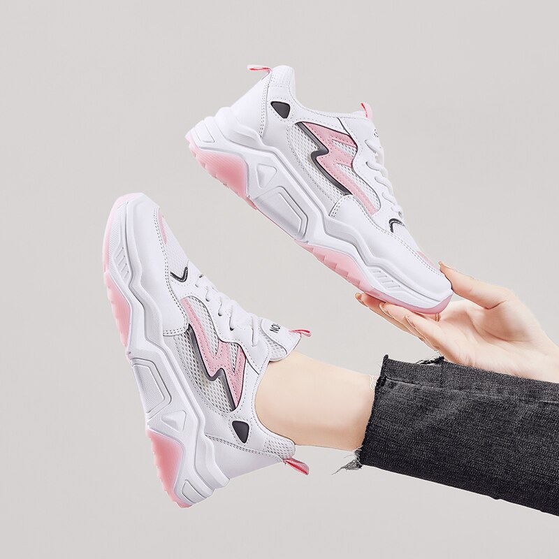 Tenis Feminino Women soft Gym Sport Shoes Women Tennis Shoes Female Stability Athletic Fitness Sneakers Trainers: Pink / 8