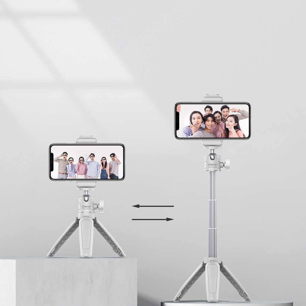 ULANZI TT88 Treppiede per cellulare 147 cm, Bianco | Telecomando ricaricabile, Bastone selfie magnetico, Gancio per Riprese dall'Alto, 2 cold shoe, Compatibile con iPhone/Samsung ULANZI TT88 Treppiede per cellulare 147 cm, Bianco | Telecomando ricaricabile, Bastone selfie magnetico, Gancio per Riprese dall'Alto, 2 cold shoe, Compatibile con iPhone/Samsung