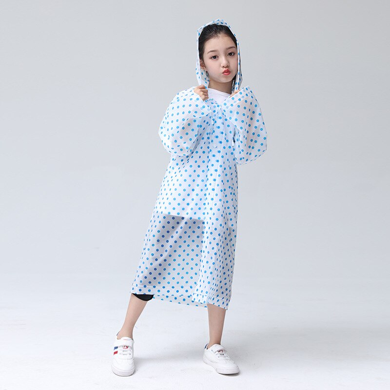 Impermeabile moda per bambini carino con cappuccio per bambini impermeabile addensato EVA Poncho impermeabile riutilizzabile per ragazzo ragazza giacca da pioggia tuta