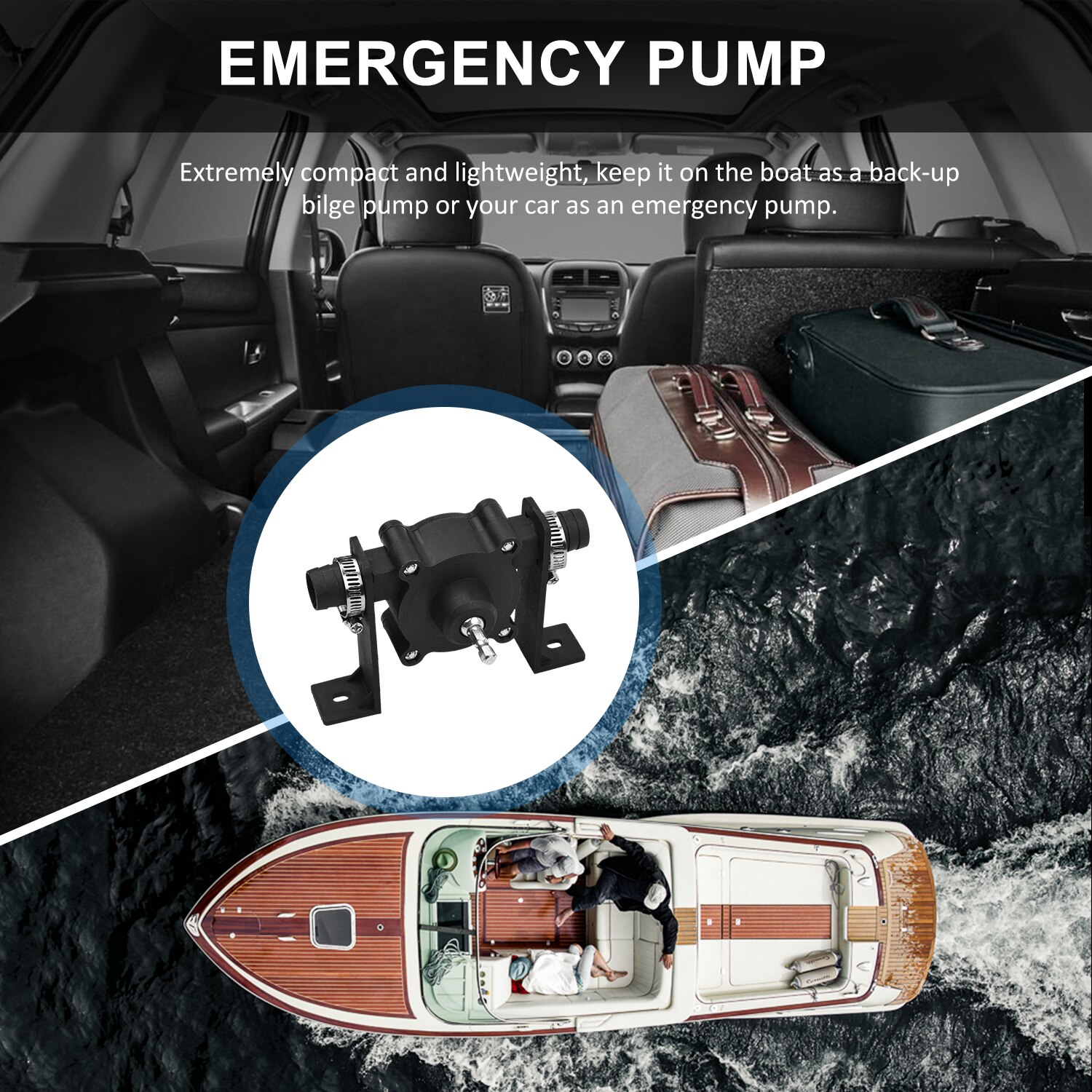 Portable Drill Pump Self Priming Oil Fluid Water Transfer Pump Emergency Bilge Pump Watering Fish Tank Pump for All Drills Fluid