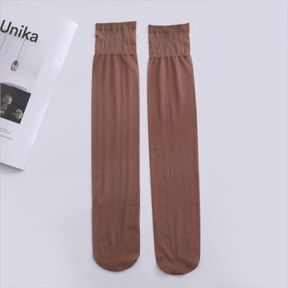 Japanese Jk Uniform Stockings Over the Knee Velvet White Half Calf Stockings Harajuku Knee Stockings: F