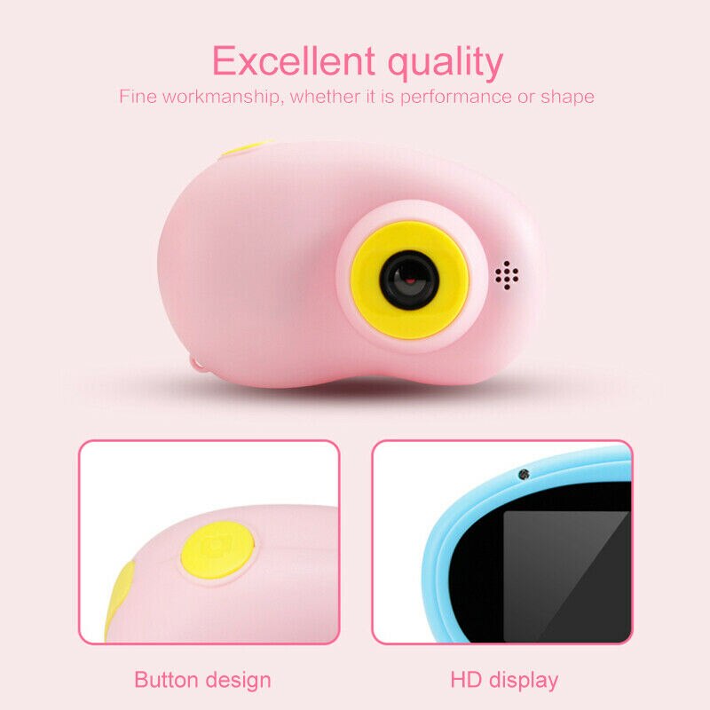 X8 Children Camera Cartoon Digital Mini Video Camera Motion Camera Toy Photography 2.0" HD Screen For Christmas Birthday