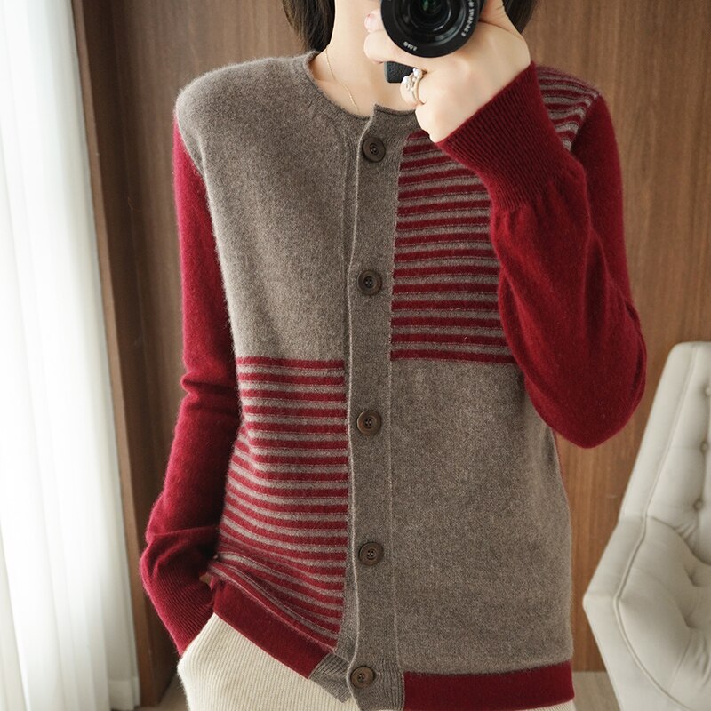 100% sweter z wełny kobiet 2022 wiosna jesień zwinięty wokół szyi sweter Casual dzianinowy Top Plus rozmiar luźny cały mecz kaszmirowy sweter