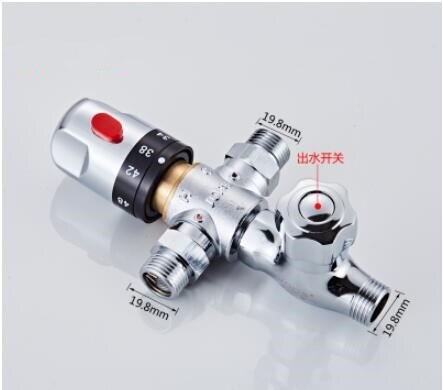 Thermostatische Messing Cartridge G1/2 = DN15 Mengkraan Warm Koud Water Temperatuur Controle Mengkraan Badkamer kraan Accessoires: green