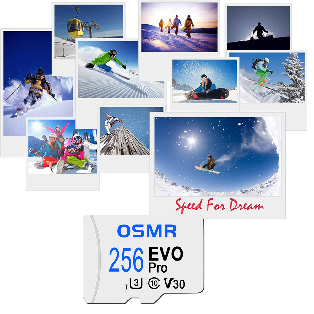 Biała karta Mini SD 64 GB 32 GB Karta pamięci Flash 128 GB Karta Micro do smartfona Tablet Aparat fotograficzny Sklep samochodowy Muzyka Klasa 10 Telefon TF