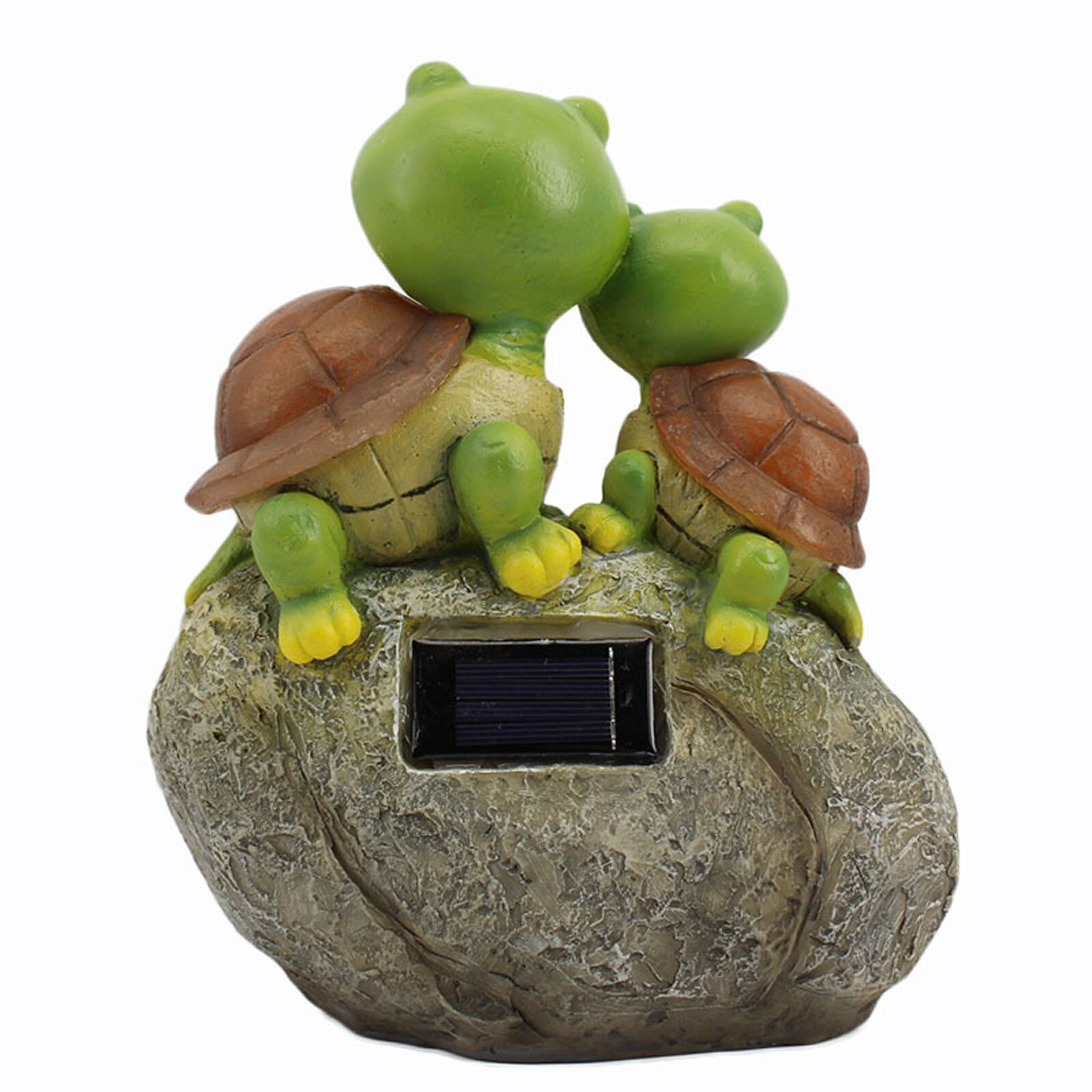 Tuin Standbeeld Leuke Dier Sculptuur Met Solar Led Light Outdoor Tuin Decoratie Bureau Decoraties Binnenplaats Ambachten