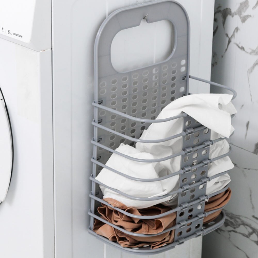 Dirty Clothes Basket Household Toy Storage Container Clothes Storage Buckets Foldable Wall Hanging Toilet Dirty Clothes Holders