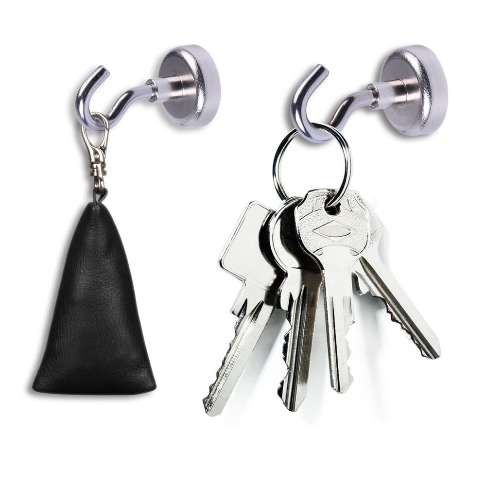 LUOEM Strong Magnetic Hooks Power Hook Holder Hooks Heavy Duty Wall Hooks Hanger Key Coat Cup Hanging Hanger for Home Storage