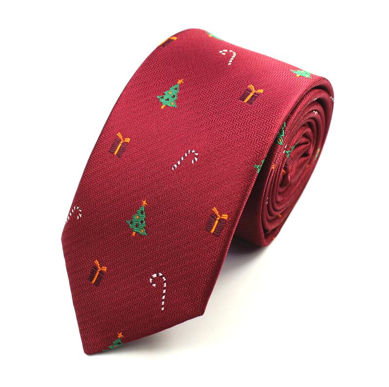 GUSLESON jakość moda męskie krawaty wzór dinozaur czerwone męskie krawaty ślubne 7cm slim krawat biznes jedwabne krawaty dla mężczyzn krawat: 13