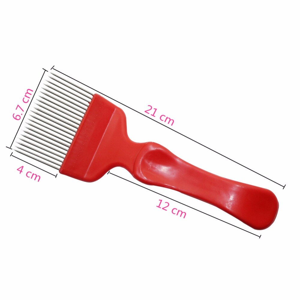 Cuchillo de 21 pines para cortar miel, tenedor, aguja, peine, productos de abejas, pala, equipo de apicultura, 1 pieza