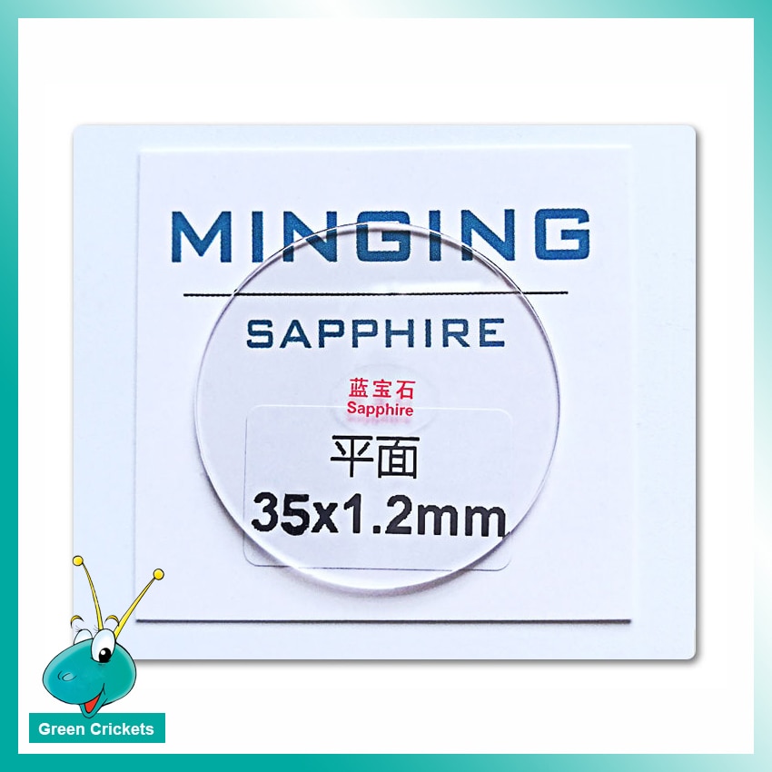 2 pcs/lot 1.2mm d'épaisseur 35mm 35.5mm 36mm 36.5mm plat saphir montre verre, 1.2mm montre verre saphir