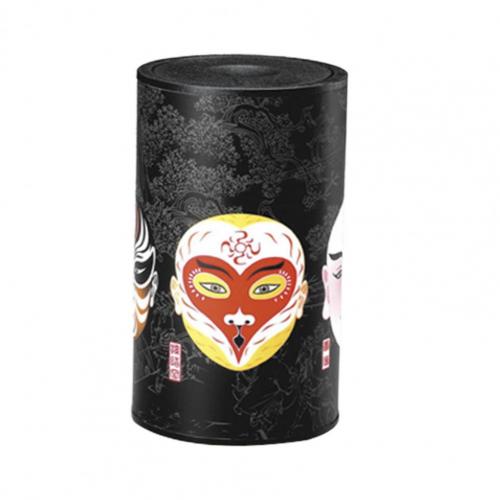 Toothpick Holder Chinese Style Automatic ABS Chinese Opera Face Pattern Toothpick Dispenser for Toothpick Toothpick Holder: Black