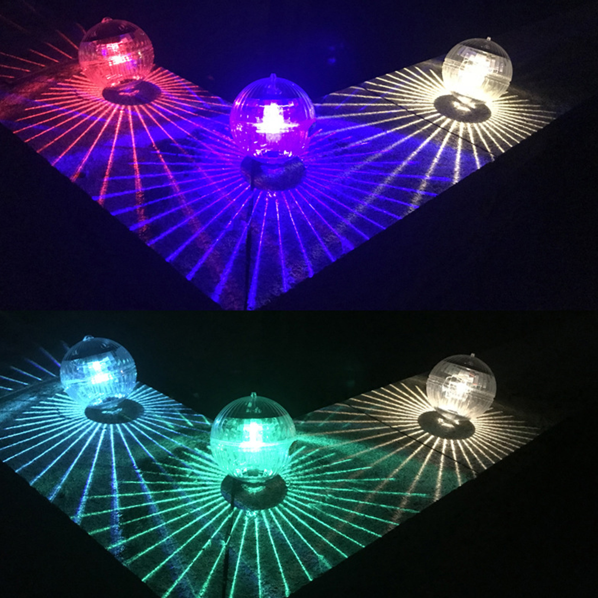 Kleur Solar Drijvende Vijver Licht Zwembad Hangende Waterdichte Bal LED Licht Veranderende Outdoor Automatische Aangedreven Waterlamp Tuin