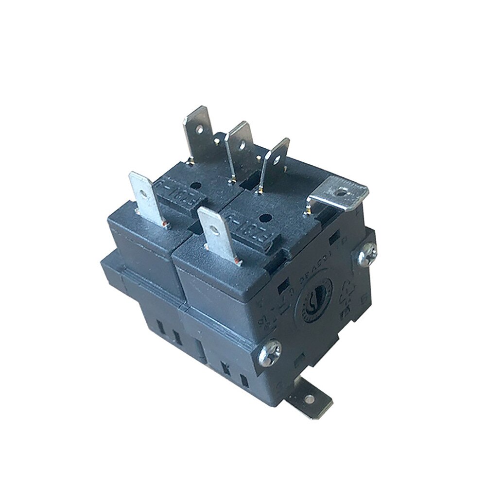 FZ31-9 Double Unit Selector Rotary Switch 9 Pins 6 Positions 16A 250V AC Replacement Part