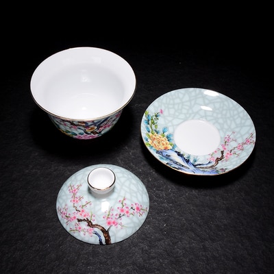 Gaiwan – Porcelaine Chinoise, Bol Avec Couvercle, ... – Grandado