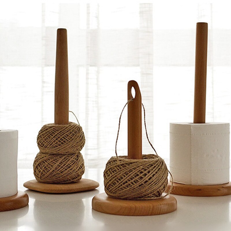 Étagères de rangement en bois de Style japonais distributeur, support en laine à tricoter ou pour tissu roulant, pour cuisine/salle de bain,