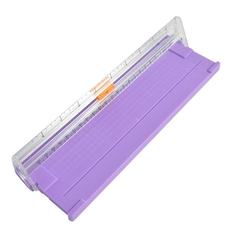 A4/A5 Precision Card Trimmer Cutter DIY Art Photo Cutter Mat Machine Office Paper Cutting Tool Crafts Scrapbook Blades Stationer: purple