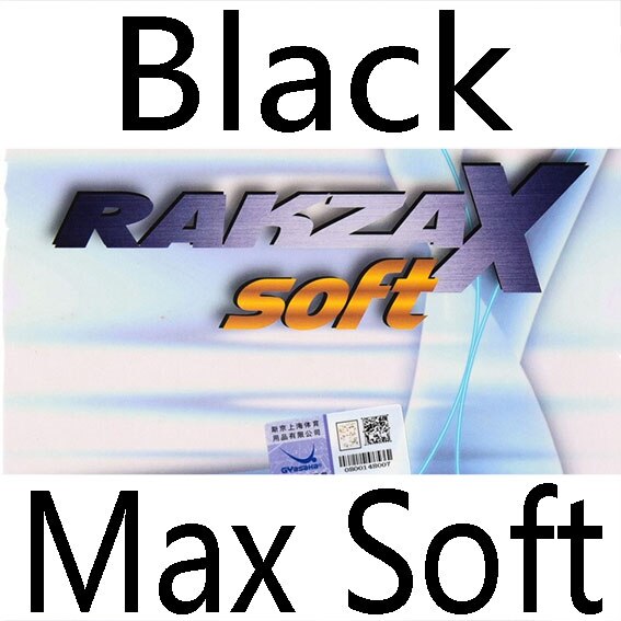 YASAKA RAKZA X SOFT (RAKZAX, RKX SOFT) Table Tennis Rubber Pips-In Yasaka Original Ping Pong Sponge Tenis De Mesa: RAKZA X SOFT BLACK