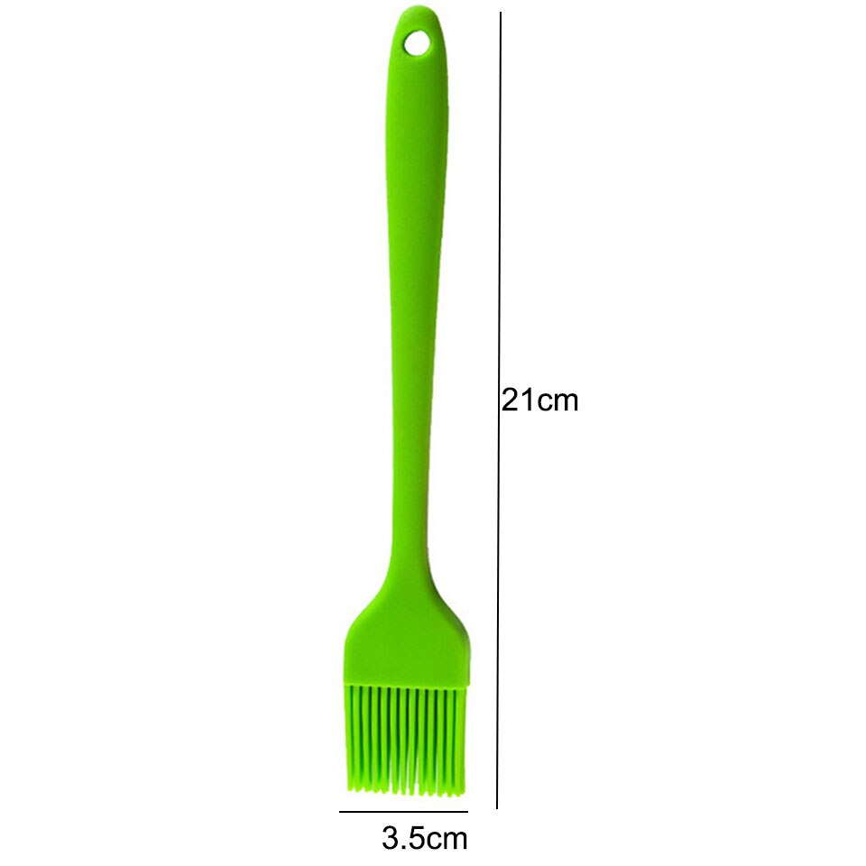 Transhome-ustensiles de cuisine en Silicone, spatule de cuisine, grattoir de cuisine, viande, œufs, pelle à Pizza large, outil de cuisine antiadhésif: Brush random color