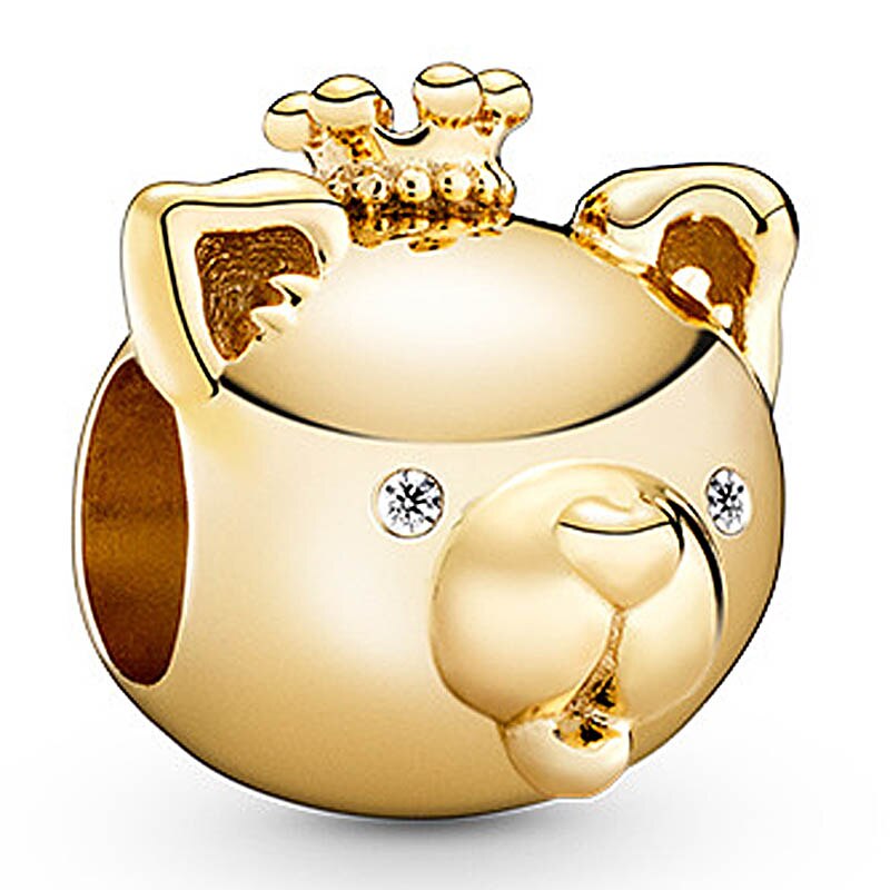 Shine Rat Mouse Spirit Horse Ram Sheep Chinese Twelve Zodiac Charm Fit Bracelet 925 Sterling Silver Beads Diy Jewelry: 11