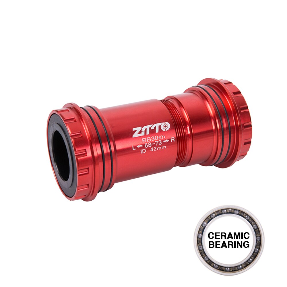 Ztto mtb  bb30 24 adapter cykel presspassning vevlager axel keramiskt lager bb för mountainbike cykel 24mm vevsats kedjesats: Bb30-24 rd keramiska